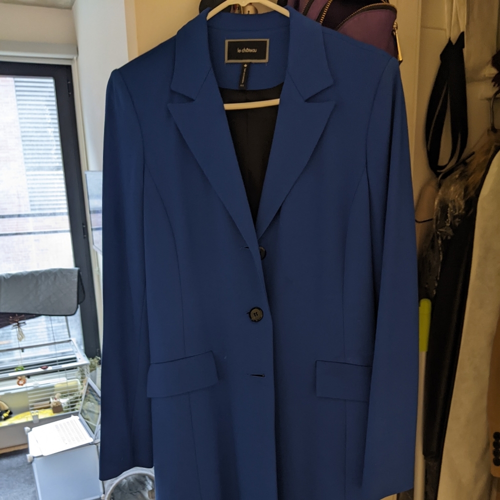 Blue dressed coat
